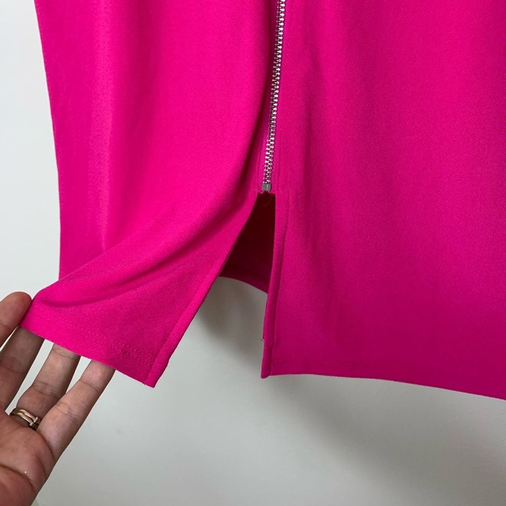 Bar III Pink Zip Back Cutout Tank Top XL - Picture 6 of 10